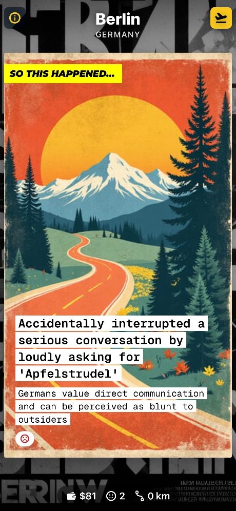A random event on the road